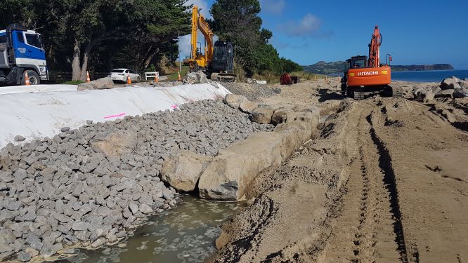 OPONONI SEA WALL_Geofabrics New Zealand 